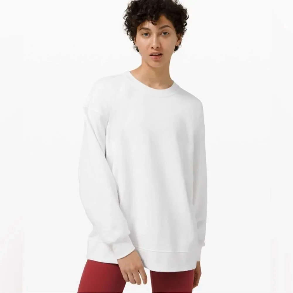 Lululemon Perfectly Oversized Crew Sweatshirt White